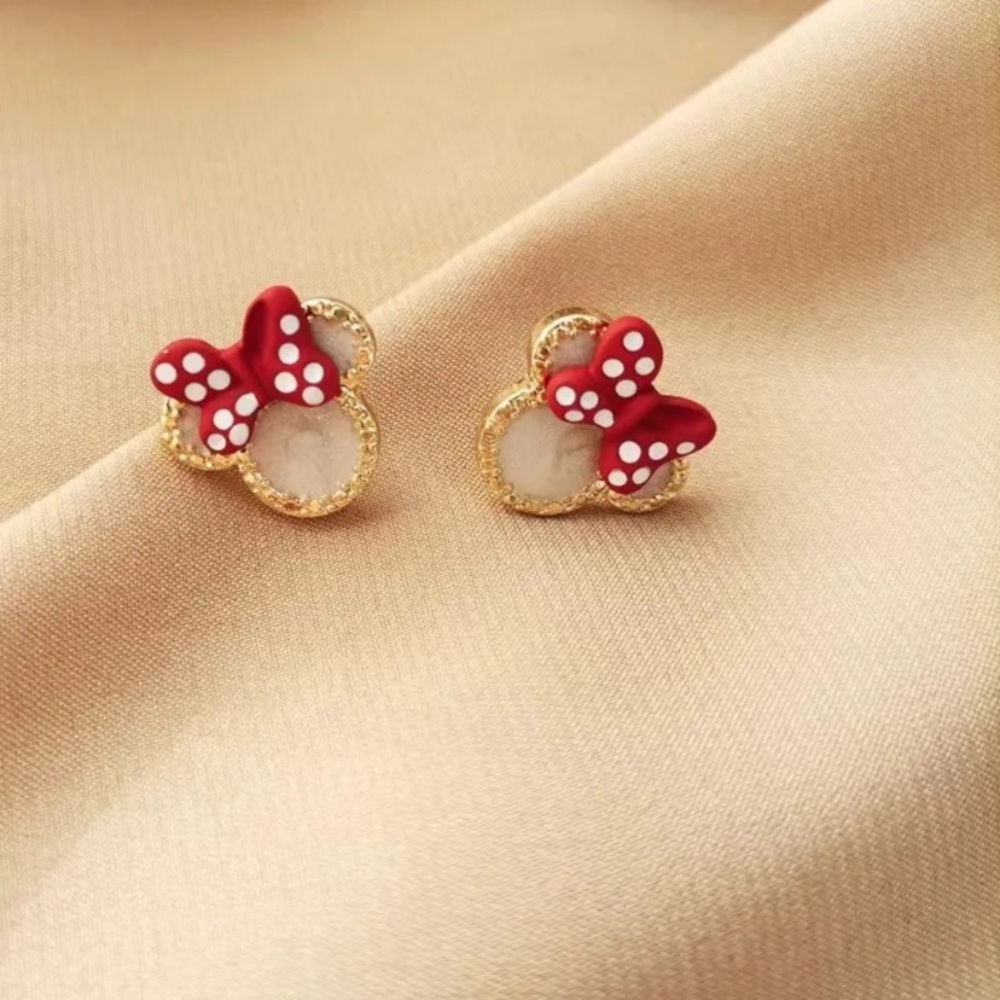 5 for $25 14k Gold Plated Mickey Mouse Earrings